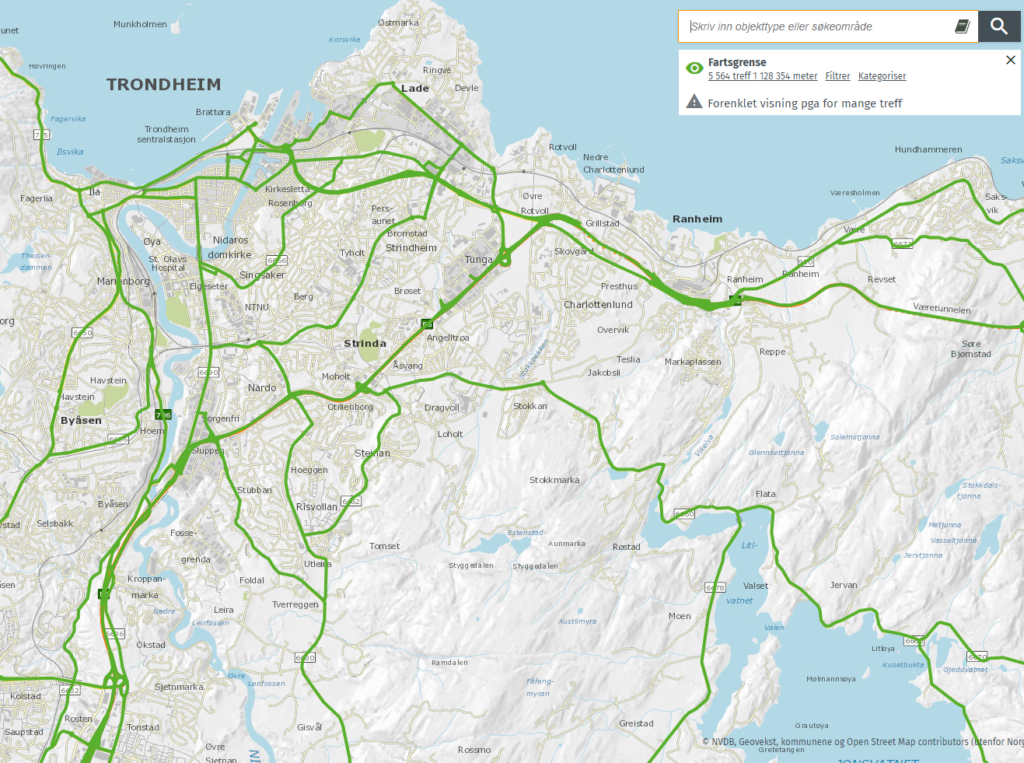 Søk I Vegkart Basert På HP Og Meter | Vegdata.no
